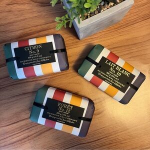 Set of 3 HBC Collection Bar Soaps - Hudson’s Bay Company Collection Stripes